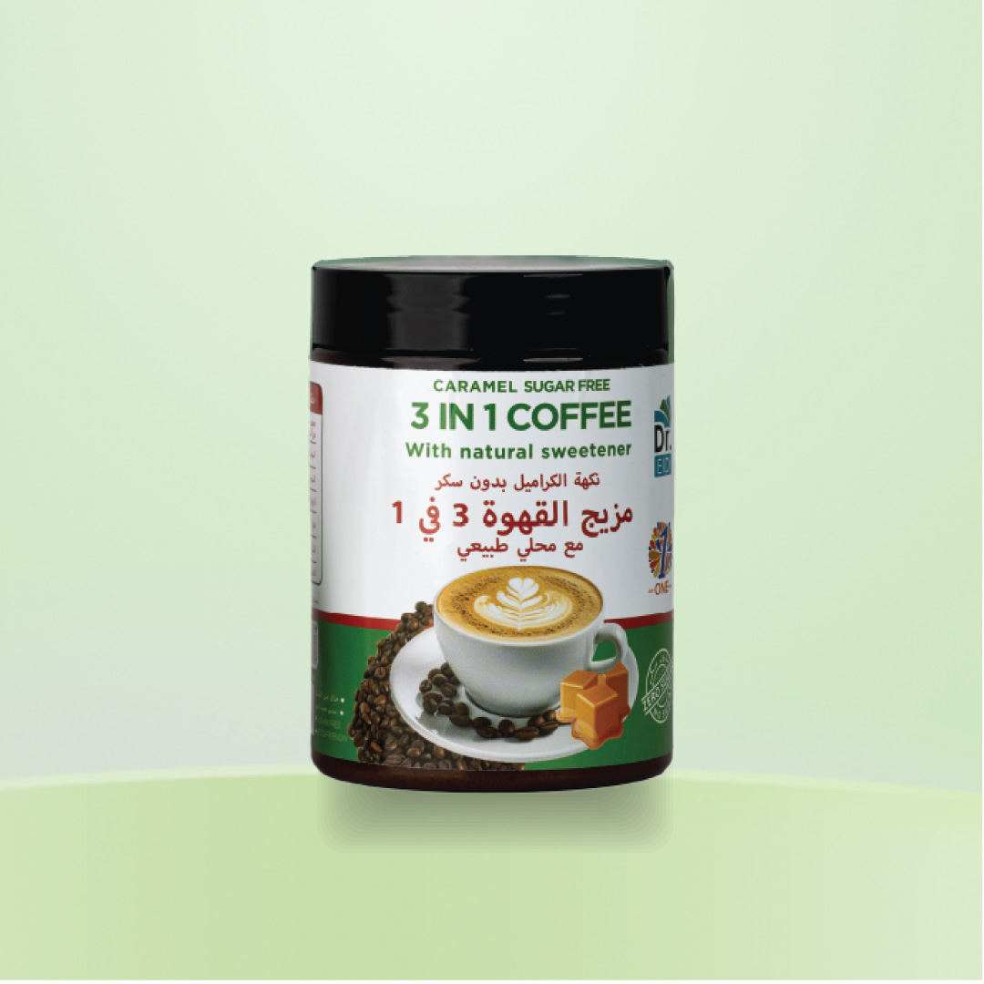 Caramel Flavored Coffee With Sweetener 3 In 1