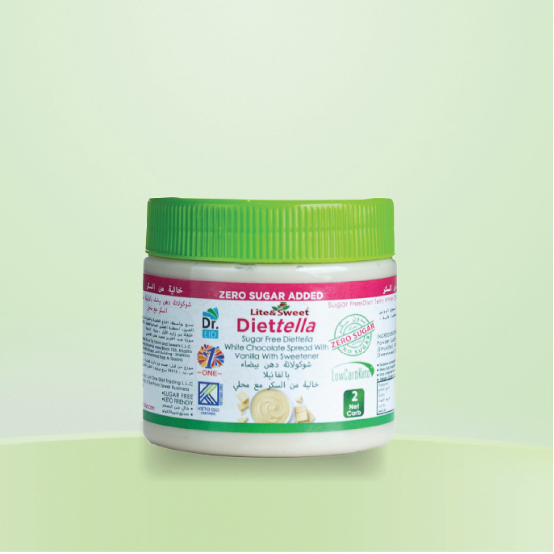 Diettella//Vaniila Flavored  White Chocolate Spread //