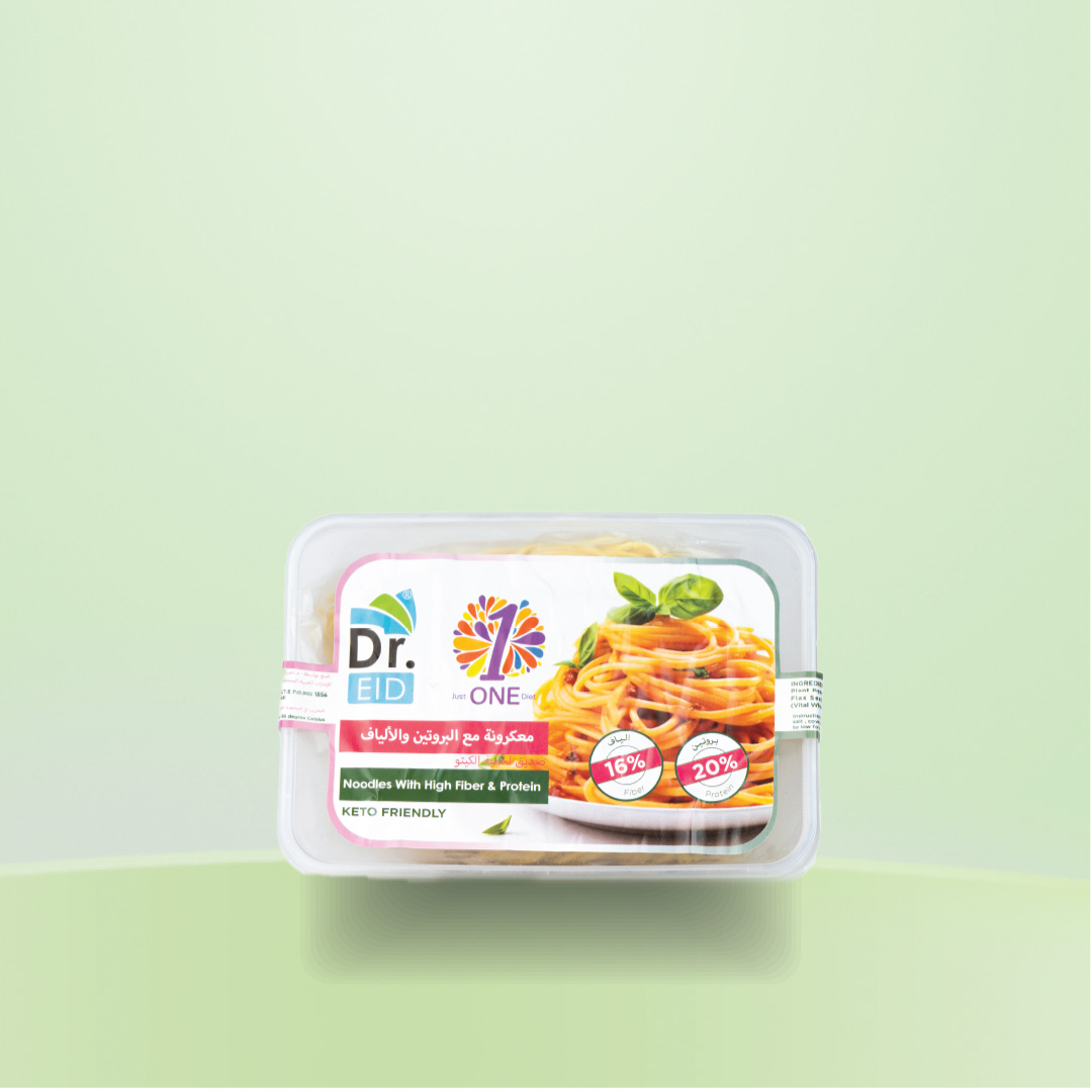 معكرونة مع البروتين والالياف